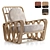 Luxury Riviera Lounge Chair Fabrication 3D model small image 1