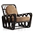 Luxury Riviera Lounge Chair Fabrication 3D model small image 4