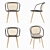 Rattan Armchair with Timber Details 3D model small image 4