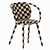 Rattan Armchair with Timber Details 3D model small image 6