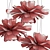 Flower Petal Pendant Light 3D model small image 5