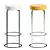 Elegant Ring Barstool Maxi 3D model small image 1