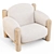 Sherpa Accent Chair by Lulu & Georgia 3D model small image 10