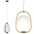 Opal Glass Pendant Lighting Fixture 3D model small image 1
