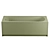 Roca Continental 170x70 Cast Iron Bathtub 3D model small image 2