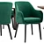 Texas Chair and Lazar Table 3D model small image 4