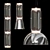 Elegant Noctambule Suspension Light 3D model small image 1