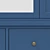 Vintage Inspired Wide 2-Door Wardrobe 3D model small image 4