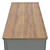 Vintage Inspired Wide 2-Door Wardrobe 3D model small image 5