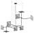 Ethereal Essenza Chandelier Sculpted Brilliance 3D model small image 2