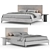Modern Minimalist Emmett Bed Collection 3D model small image 2
