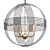 Modern Concentric Bronze Pendant 3D model small image 1