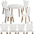 Rume Kids Table Chair Set 3D model small image 1