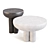 Solid Brutalist-Inspired Crown Table 3D model small image 3