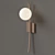 Perch Opal Glass Wall Sconce 3D model small image 2