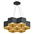 Modern Honeycomb Chandelier Model 3D model small image 1