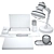 Modern Tech Workspace Set 3D model small image 7