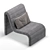 Luxury Zurich Occasional Chair Set 3D model small image 2