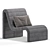 Luxury Zurich Occasional Chair Set 3D model small image 5