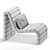 Luxury Zurich Occasional Chair Set 3D model small image 7
