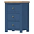 Jules Verne Nightstand (Low) 3D model small image 2