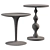 Amber Acrylic Round Side Table 3D model small image 3