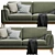 Modern Designer Sofa Model 3D model small image 4