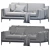 Modern Designer Sofa Model 3D model small image 5