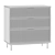 Levante White Bedside Cabinet & Vanity Set 3D model small image 3