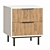 Levante White Bedside Cabinet & Vanity Set 3D model small image 5