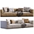 Elegant Flexform Perry Sofa Relax 3D model small image 2