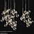 Bolle Metal Glass Pendant Light 3D model small image 1