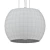 Modern Glass Drum Chandelier 3D model small image 2