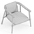 Luxury Leather Armchair: Atlay 3D model small image 4