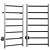Sleek Towel Warmer: Svedbergs Diana 3D model small image 1