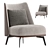 Modern HC28 DEBBIE Armchair Render 3D model small image 1