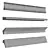 Eureka Furniture Handle Set - Various Sizes and Finishes 3D model small image 4