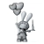 Vibrant Rabbit Toys Collection, 3D 3D model small image 2