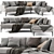 Andes Terminal Chaise Sofa 3D Model 3D model small image 1