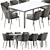 Title: CANE-LINE MOMENTS Dining Table 3D model small image 1