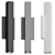 Sleek Chara Outdoor Wall Sconce 3D model small image 1