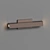 Sleek Chara Outdoor Wall Sconce 3D model small image 2