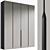 Modern Metal Handle Wardrobe 3D model small image 1