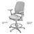 Steelcase Leap Stool Mesh Upgrade 3D model small image 3