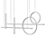 Minimalist Circle Pendant Chandelier 3D model small image 5