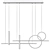 Minimalist Circle Pendant Chandelier 3D model small image 6