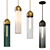 Modern Pendant Lamp ELSE Blue/White 3D model small image 3
