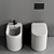 Astra Ceramic Rimless Toilet Bidet 3D model small image 3