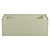 Modern Grayley Alcove Bathtub, Left Drain 3D model small image 2