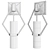 Modern Raef Wall Sconce Fixture 3D model small image 2